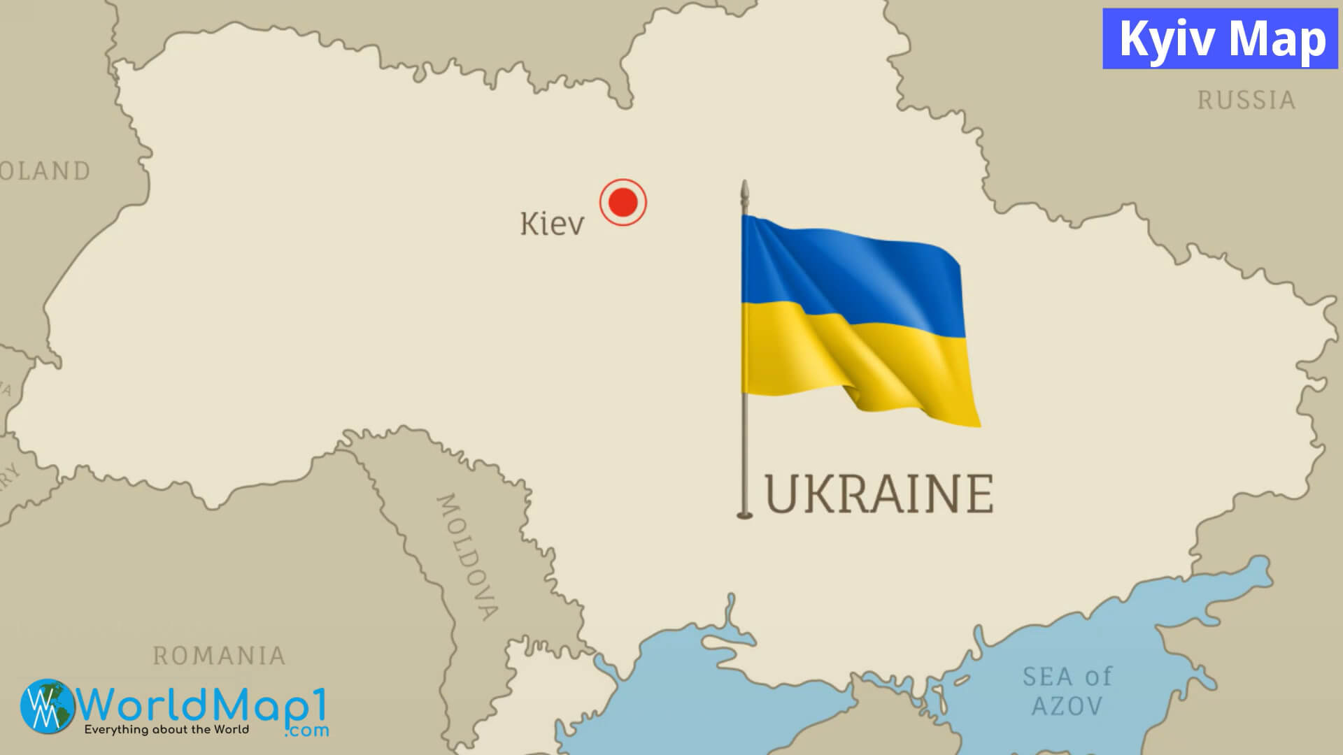 Wo liegt Kiew in der Ukraine